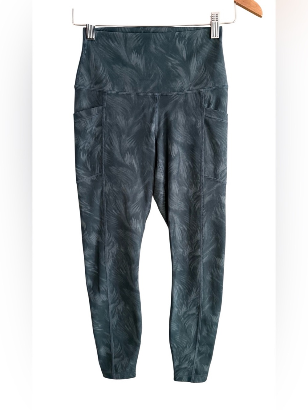 90 Degree By Reflex Women's Brushed Patterned Leggings with Side Pockets